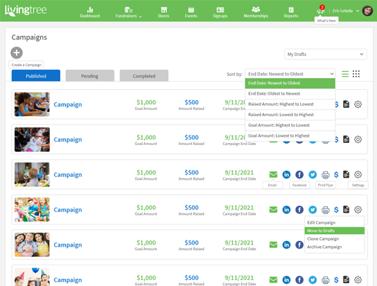 Fundraising Dashboard